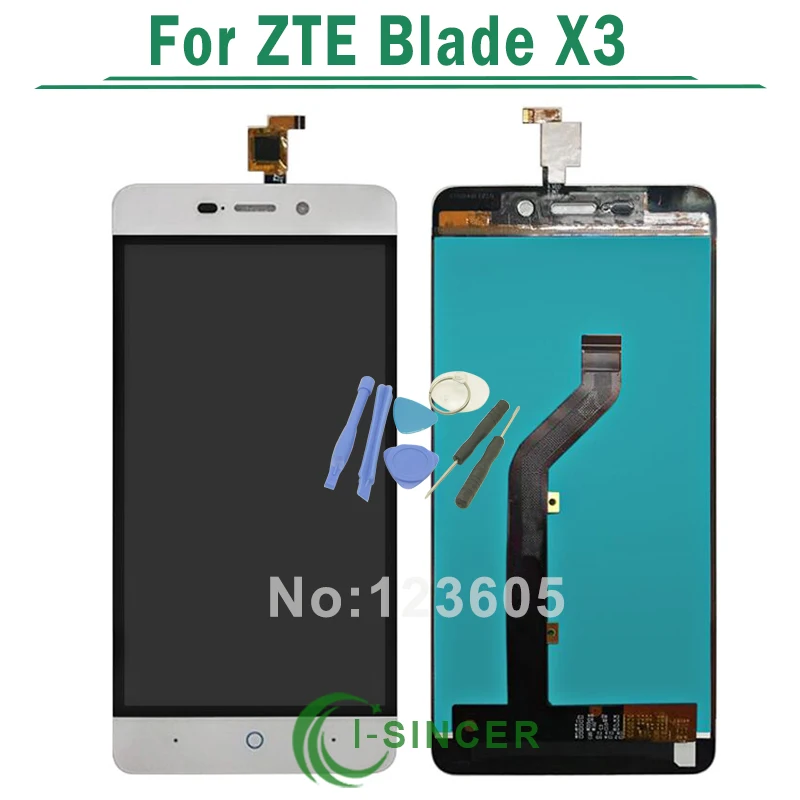 ЖК дисплей для zte лезвие X3 D2 T620 A452 Дисплей планшета Сенсорный экран сборки