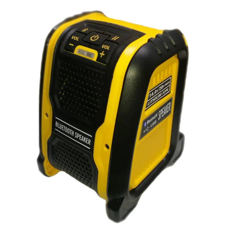 Bluetooth динамик mp3 плеер усилитель звука 15 Вт для DeWalt Makita Milwaukee Bosch литий ионный
