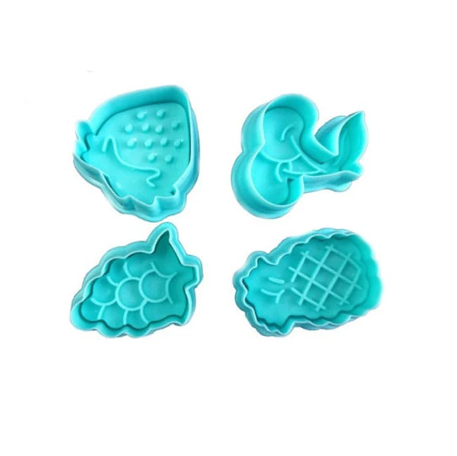 4 шт./компл. фрукты Клубника Виноград Вишня ананас помадка торт весна Плунжер