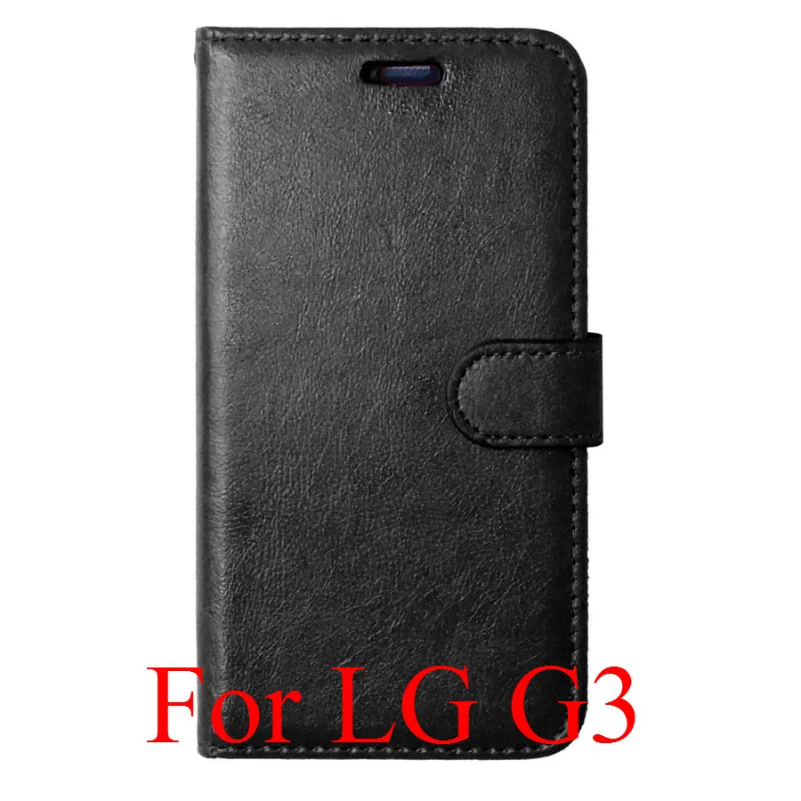 Роскошный кошелек для LG G2 G3 G4 Stylus L70 Optimus L90 Nexus 5 чехол для телефона флип-чехол из искусственной кожи с подставкой Держатель для карт - Цвет: black G3