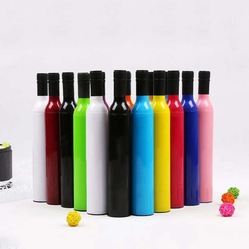 Защищенный от ультрафиолета в форме бутылки вина персонализированные дождевые