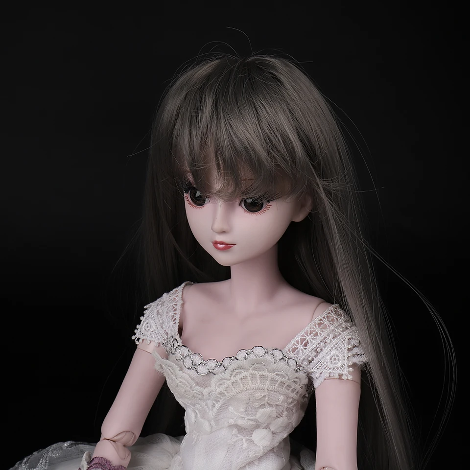 Cataleya 1/3 1/4 BJD волосы высокая температура длинные серые прямые и Курчавый BJD парик SD для BJD куклы