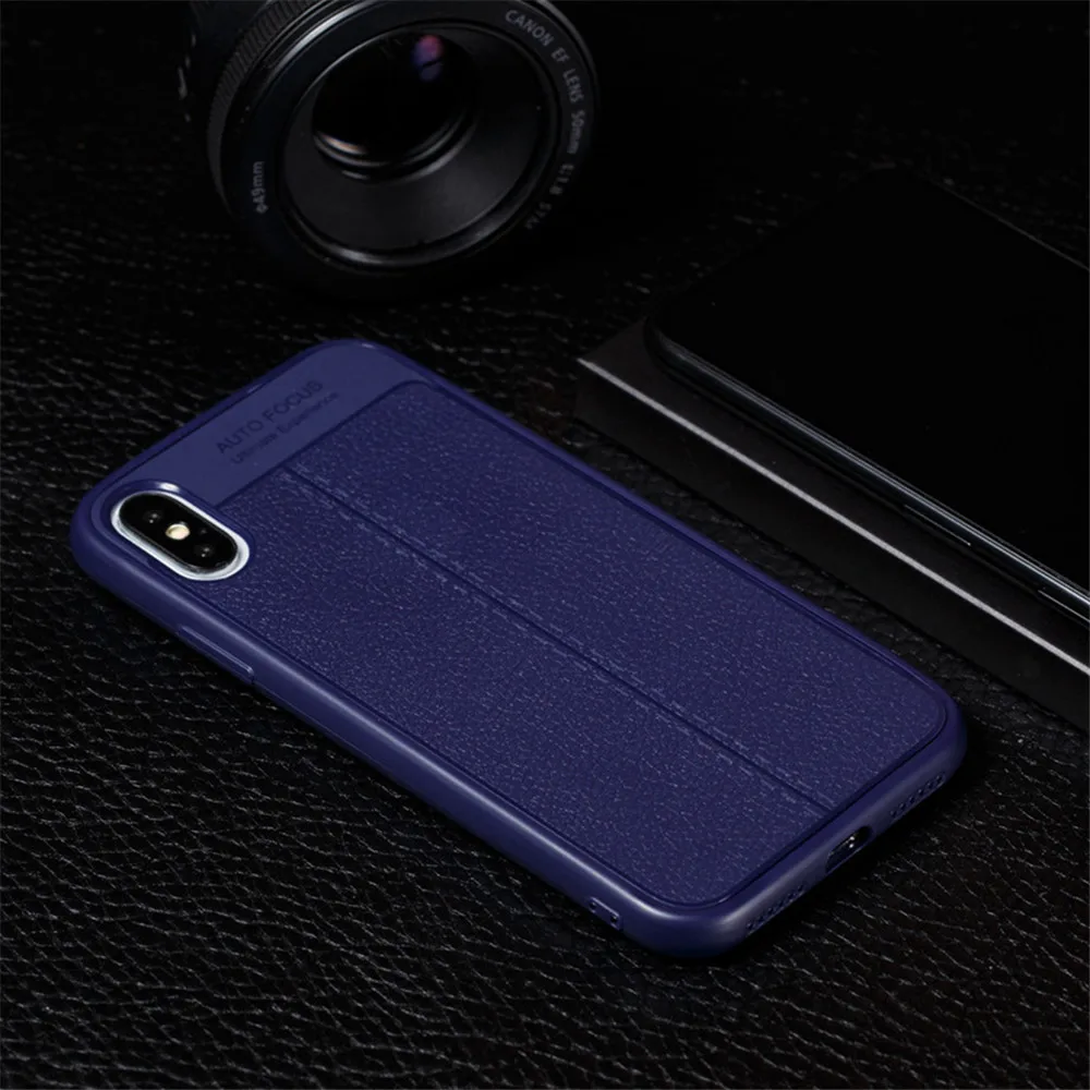 Роскошный 360 полный защитный кожаный чехол для iPhone 7 8 Plus X XS XR 5 SE 6 6S Xs MAX мягкий PU