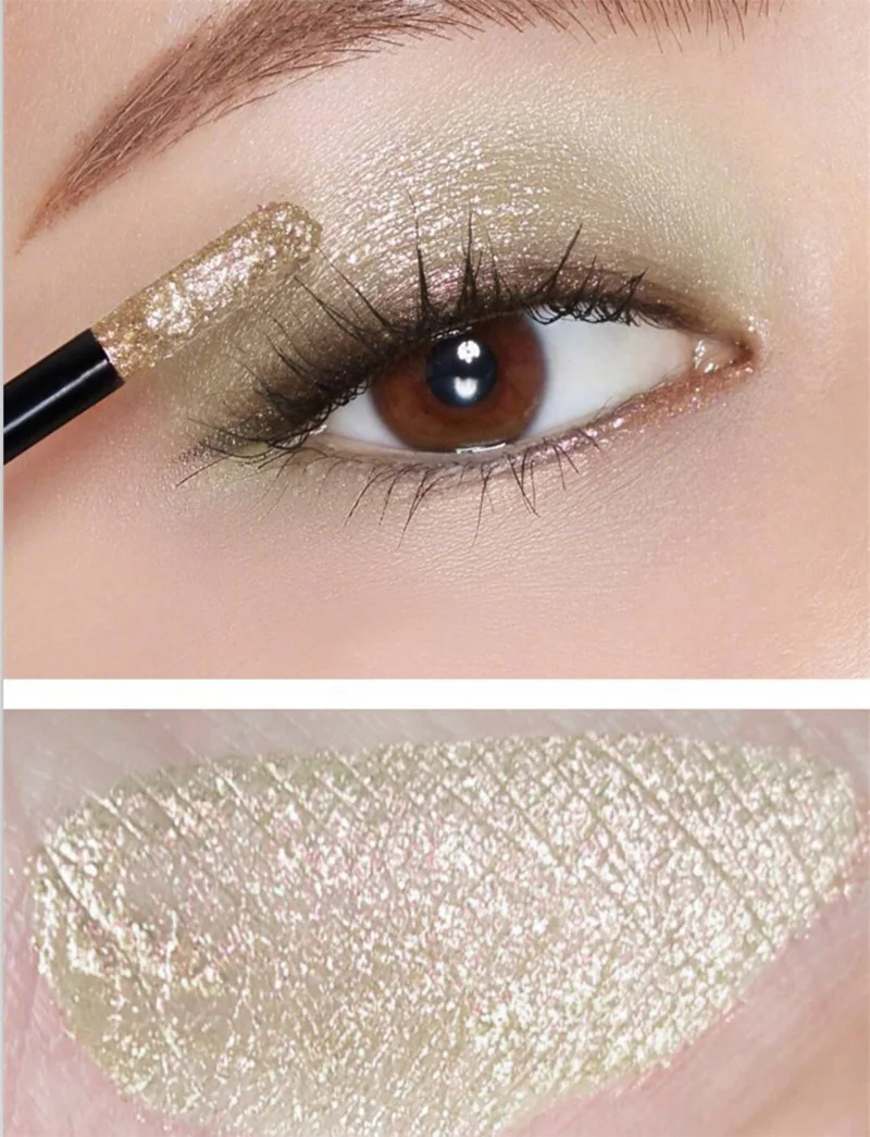 Heng Fang Pro Shimmer Тени для век макияж водонепроницаемый длительный жидкий металлик тени для век оттенок блеск макияж для женщин