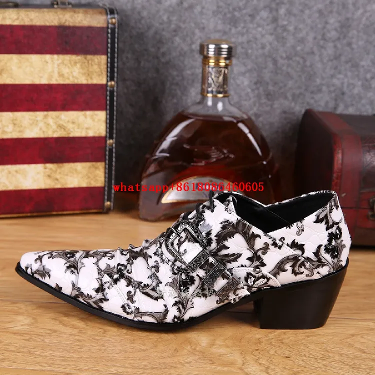 Choudory/итальянская мужская обувь брендовая модельная с острым носком белые лоферы