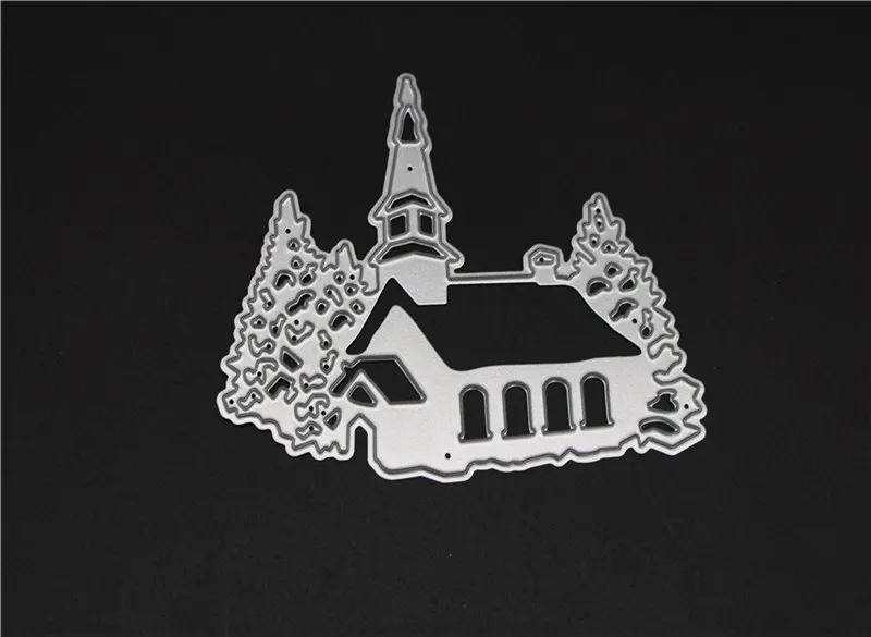 Металлический Стальной домик трафарет для резки дерева сделай сам скрапбукинга