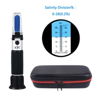 handheld portable 0 28 atc salinity refractometer 0 28 refractometer salinometer salt water in brine prepared food solution