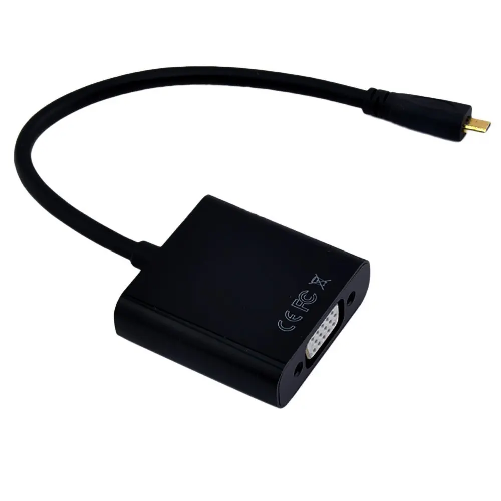 SCLS VGA Женский видеокабель адаптер для Micro HDMI вход выход оборудования ПК ноутбук