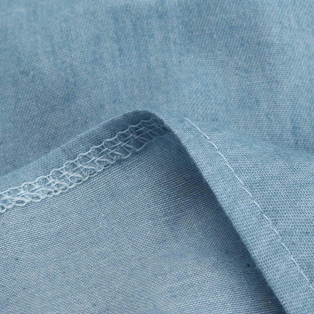 

2020 New S-XL Fashion Summer Women Short Sleeve Solid Denim Dress Turn Down Collar Mini Dress Female Blue Sexy Dress A20