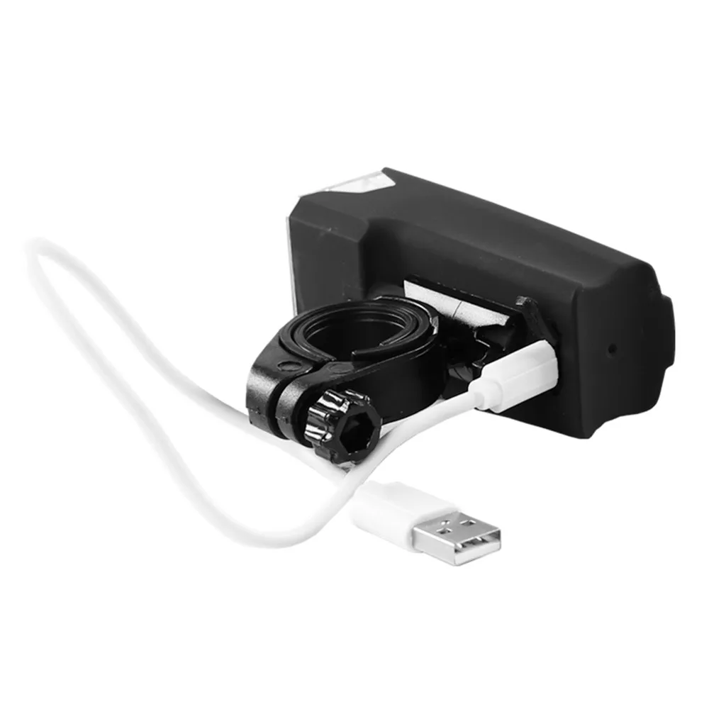 USB Зарядка светодиодная фара для велосипеда 4 лампы езды на велосипеде