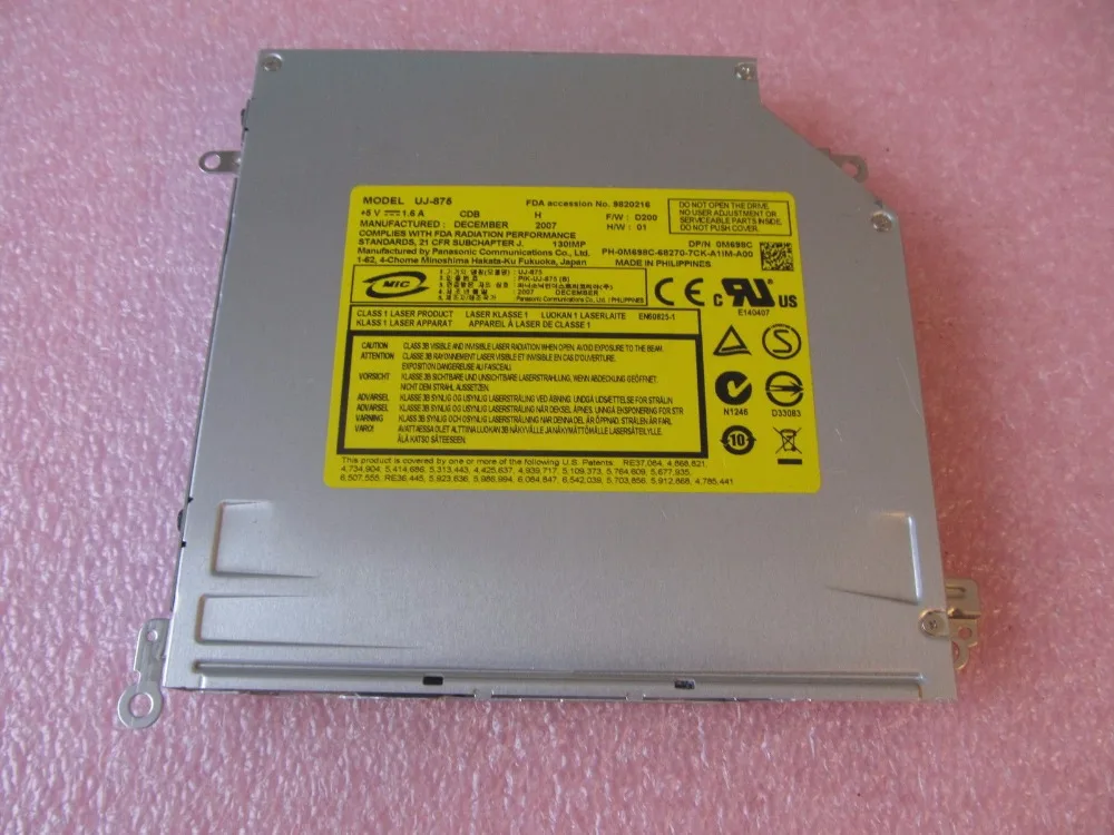 Оригинальный mstshita UJ 875 DVD привод 12 7 мм PATA SuperDrive 8x IDE/PATA слот в RW 875|dvd drive|slot in dvdslot |