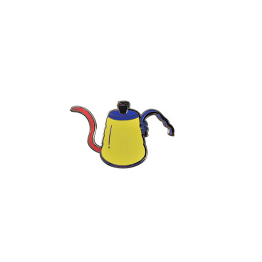 

Espresso Coffee Brooch Zinc Alloy Coffee Pot Cup Pins Badges Brooches Unisex Jewelry Gift Coffee Accessories Espresso Maker