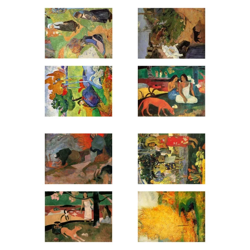 1 шт. известная масляная живопись Paul Gauguin самодельная наклейка для книг и журналов