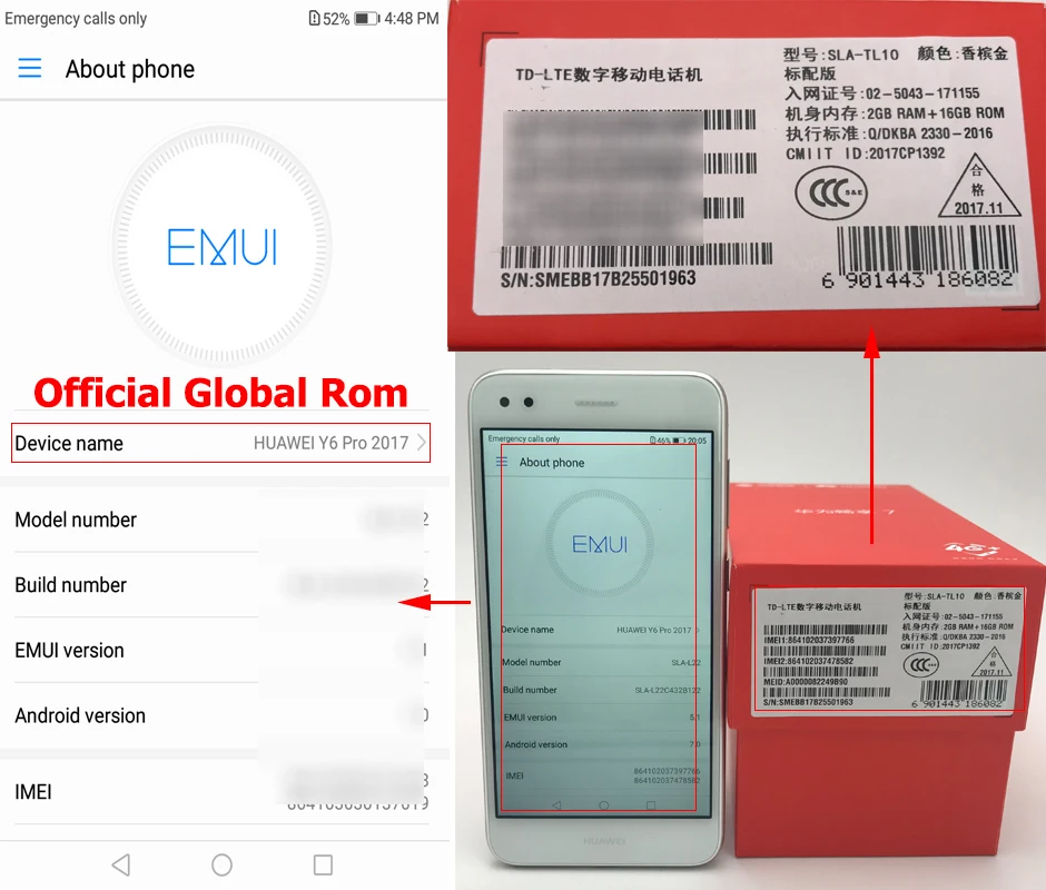 Huawei Nova lite 2G 16G Enjoy 7 Мобильный телефон восьмиядерный 5 0 дюймов Android 3020 мАч МП