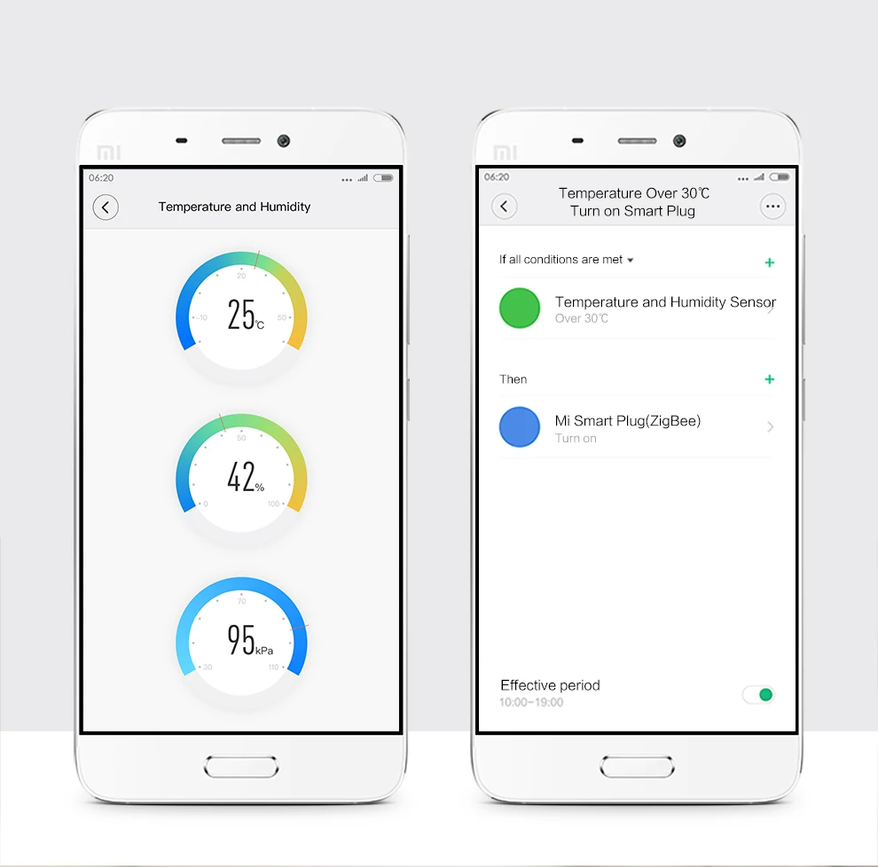 Aqara Mijai управления ZigBee Emperature и влажность Сенсор контролирует температуру
