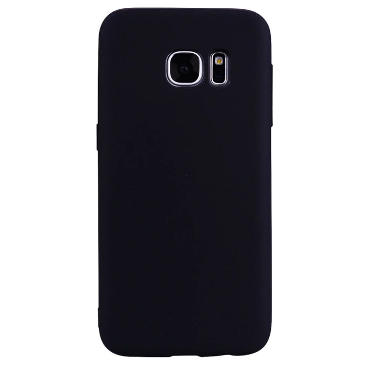 Candy Color Phone Case For Coque Samsung Galaxy S7 Soft Silicon TPU Back Cover For Etui Samsung S7 S 7 7S Back Cover