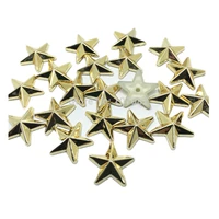 1000pcs gold 15mm star shiny metallic flatbacks resin cabochons christmas crafts embellishments scrapbooking cardmaking