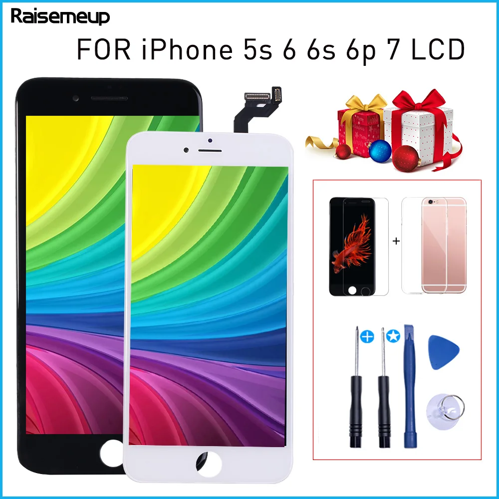 Высококачественный ЖК дисплей для iPhone 5S 6 plus экран дигитайзер сборка 6s 7 3D Замена
