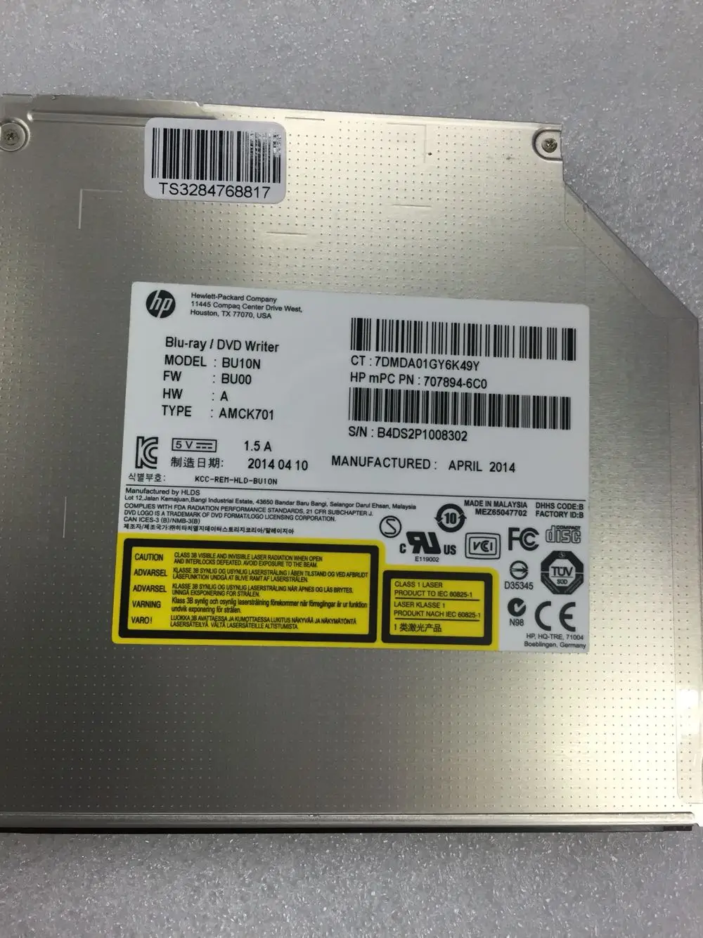 Для LG HL BU10N 9 5 мм SATA 6X 3D Blu Ray горелка BD RE DL Dual Layer Bluray Writer Сверхтонкий Внутренний Оптический привод для