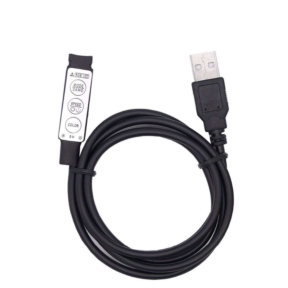 DC 5 в USB светодиодный RGB контроллер мини 3Key 4Pin пульт дистанционного управления