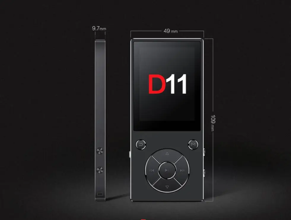 Оригинальный музыкальный проигрыватель RUIZU D11 8 ГБ MP4 Bluetooth 2 4 дюймов FM радио