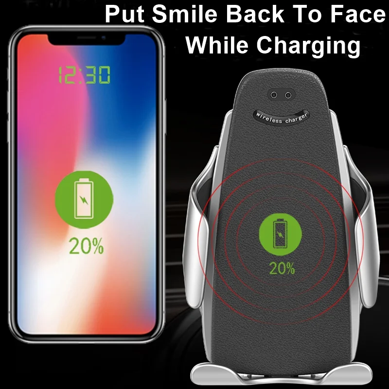 Обновление 10 Вт Автомобильный держатель для Iphone samsung S8 Беспроводной Зарядное