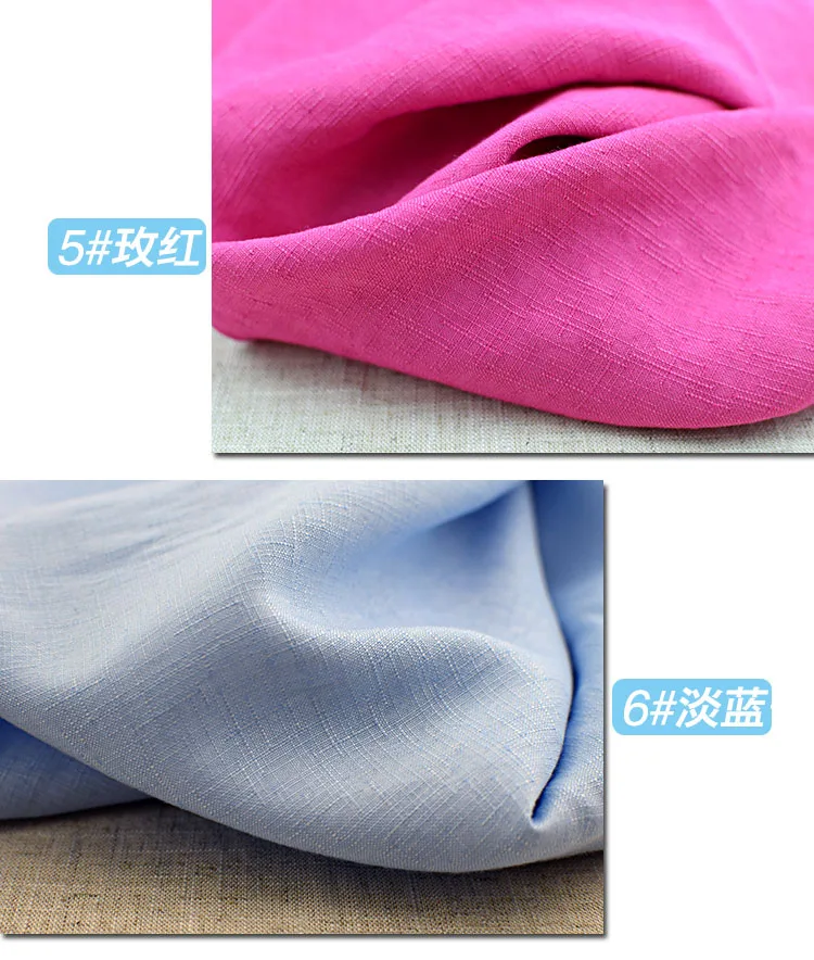 Poly-colored cotton hemp summer thin bamboo section fabric | Дом и сад