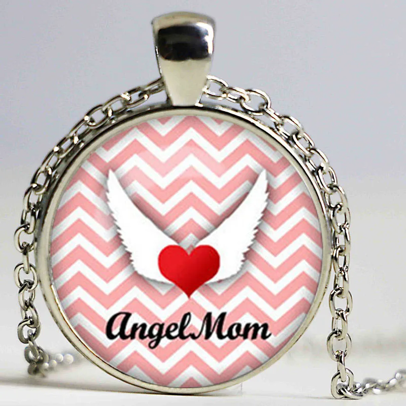 Necklaces &amp Pendants Mother Necklace Best Mom Glass Dome Silver Chain Happy Mother's Day | Украшения и аксессуары