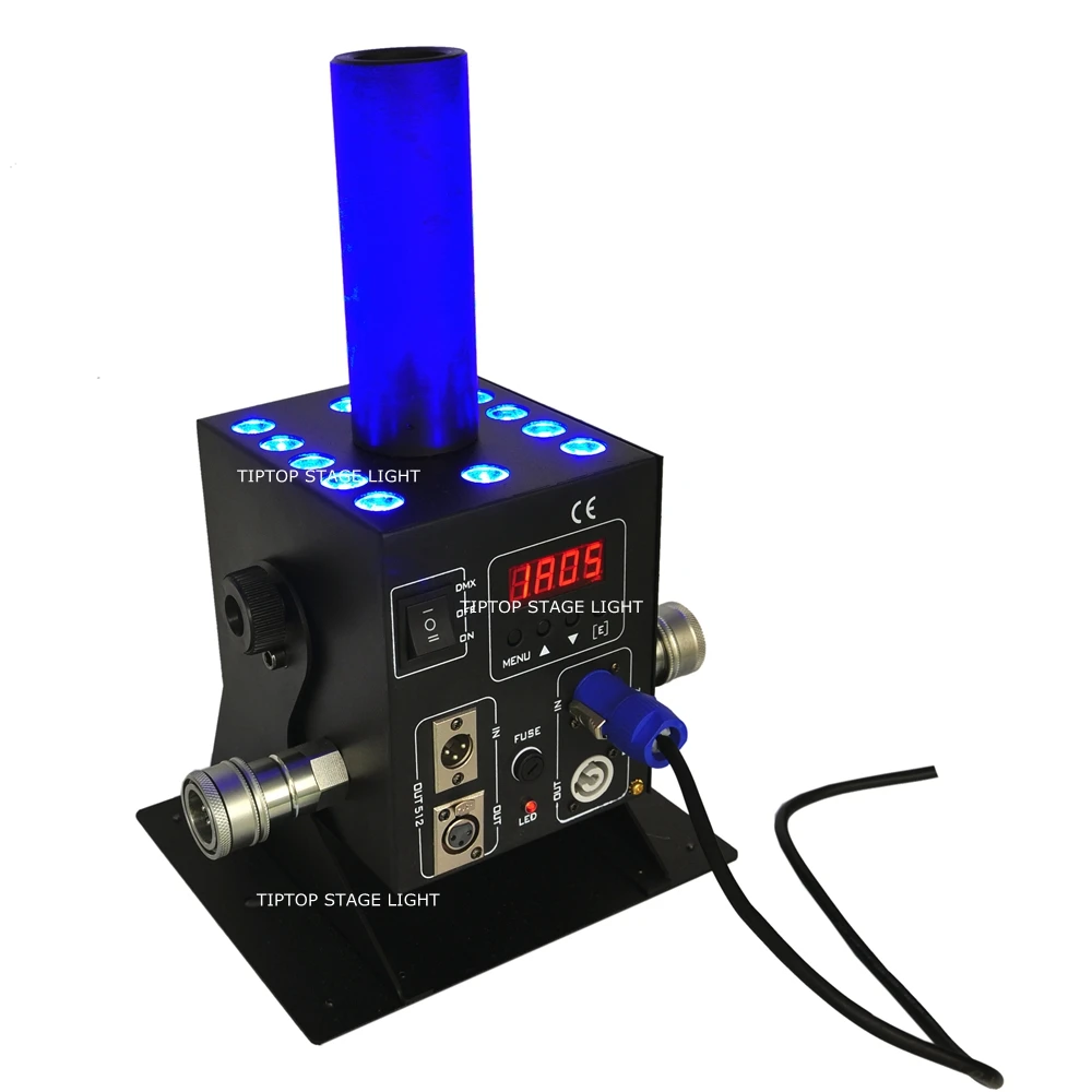 TIPTOP 4 в 1 чехол для полета светодиодная упаковка Cryo Co2 струйная машина 12x3 Вт RGB 3