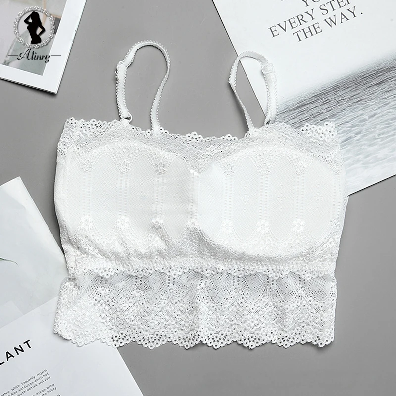 ALINRY сексуальный бюстгальтер цветочные кружева Женские топы seamless bralette белье push up