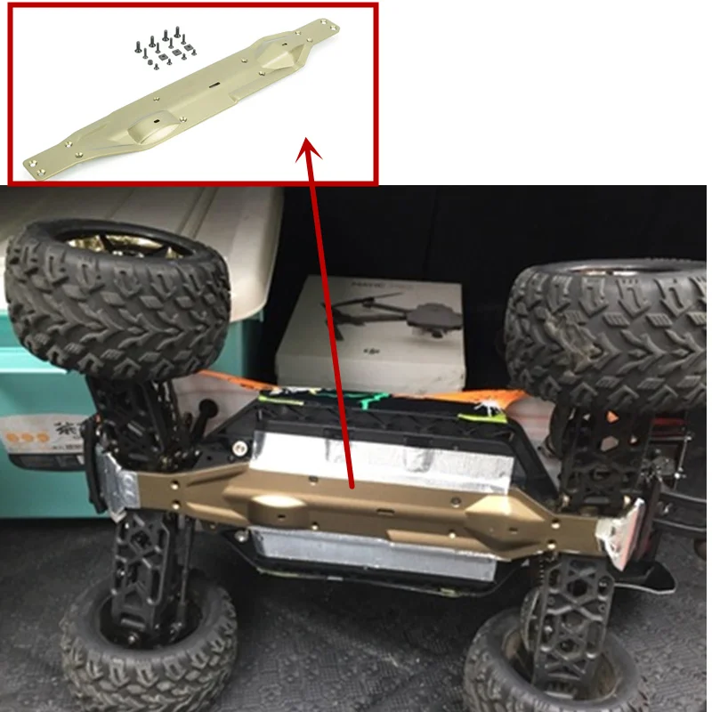 Металлическая защитная Панель Шасси для 1/10 VKAR BISON Bison Monster Truck RC CAR Upgrade Part NEW|rc board|rc
