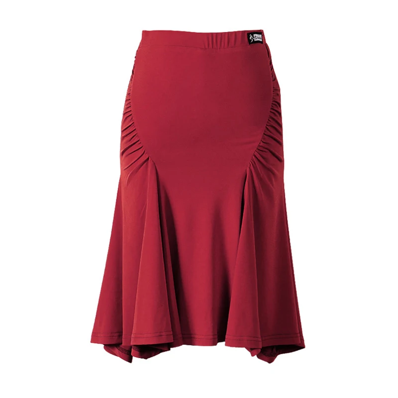 

New Professional Dance Skirt For Ladies/Women Latin Costumes Black Skirt Modern Rumba Tango Flamenco Red Dance Costume VDB178