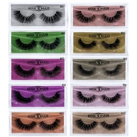 fake eyelashes 3d handmade 20mm thick soft mink lashes box for beauty make up full strip false eyelashes fake makeup