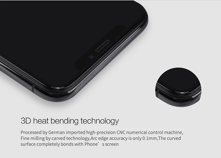 Закаленное стекло для iPhone X XS Max Nillkin 3D CP+ Max Анти-взрыв Полное покрытие экрана протектор для iPhone XS стекло
