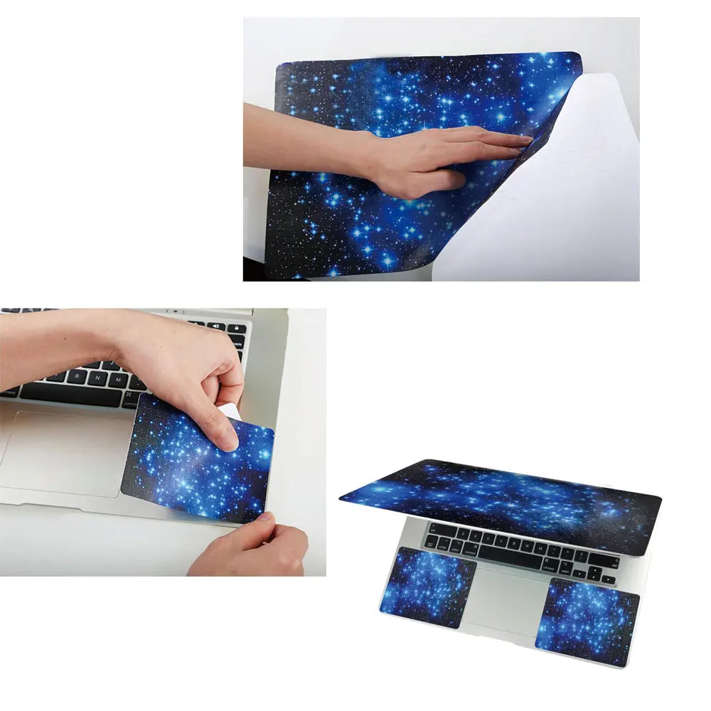 Laptop Skin Decal Sticker Cover PVC Prints Notebook PC Reusable Protector Waterproof For 12-15.6&quot HP Dell Macbook Pink Butterfly |