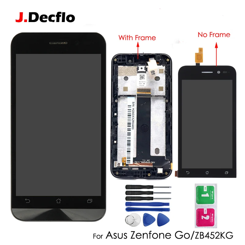 Полный ЖК дисплей Дисплей для Asus Zenfone GO ZB452KG X014D Сенсорный экран Стекло дигитайзер