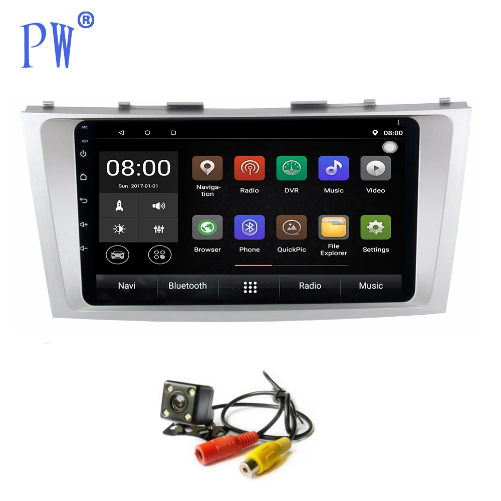 Android 7 0 Автомобильный GPS Navi Радио плеер для Toyota Camry 2006 2011 головное устройство
