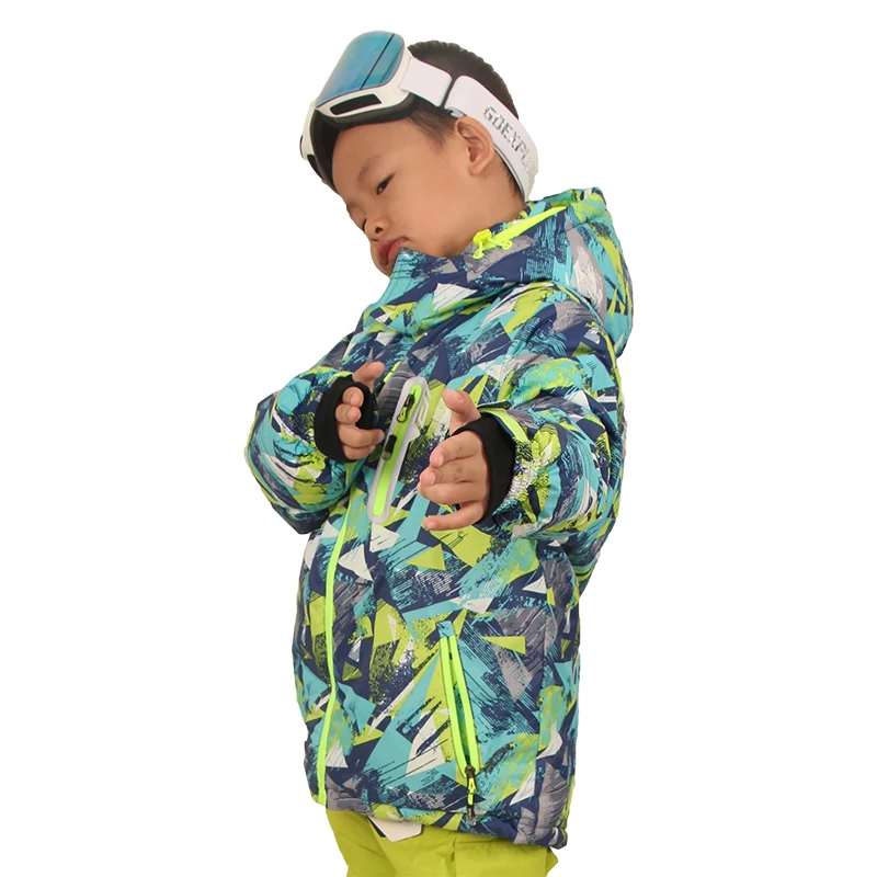Детская Лыжная куртка Goexplore Водонепроницаемая дышащая теплая зимняя утепленная