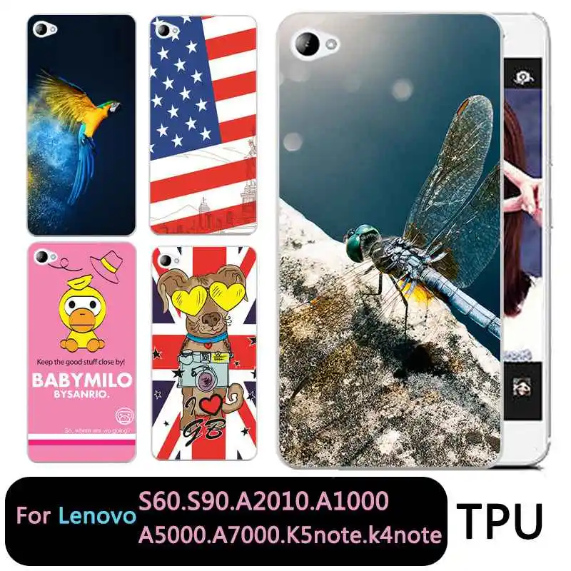 Qmswei мягкий прозрачный чехол для телефона из ТПУ Lenovo S60 S90 A2010 a1000 a5000 A7000 k5note k4note k3note