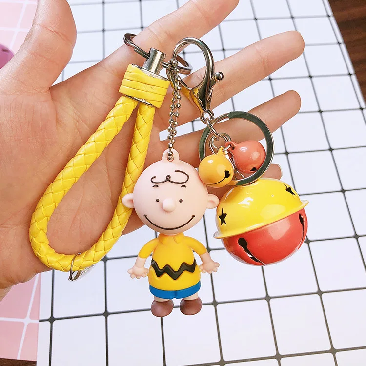 Высокое качество 2019 новый милый мультфильм Charlie коричневый брелок для дам