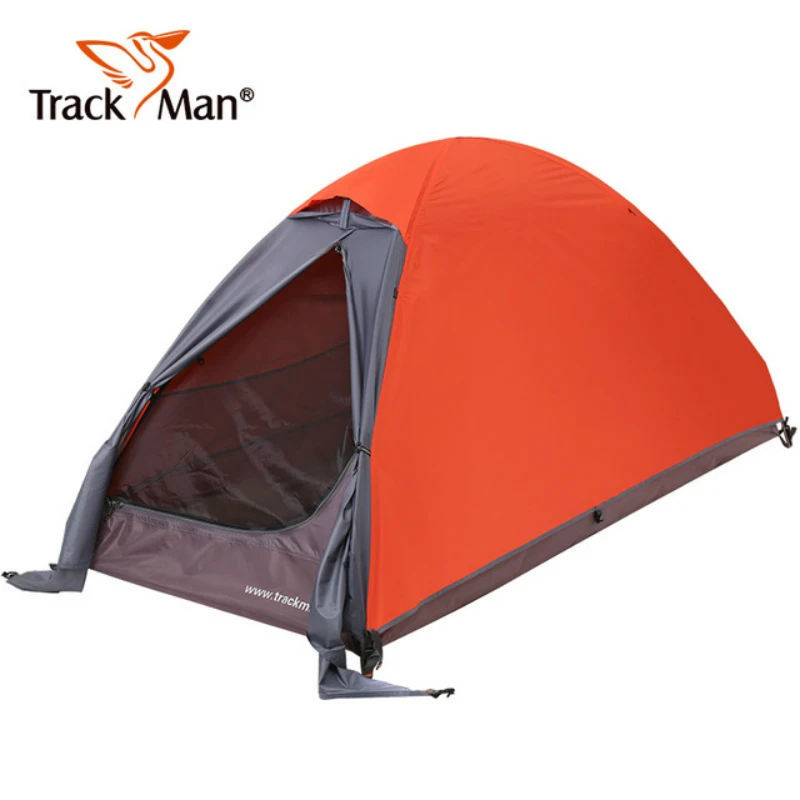 

Outdoor Single Person Camping Tent Double Layer Aluminum Rod Portable Hiking Travel Cycling Beach Fishing Rainproof Tents