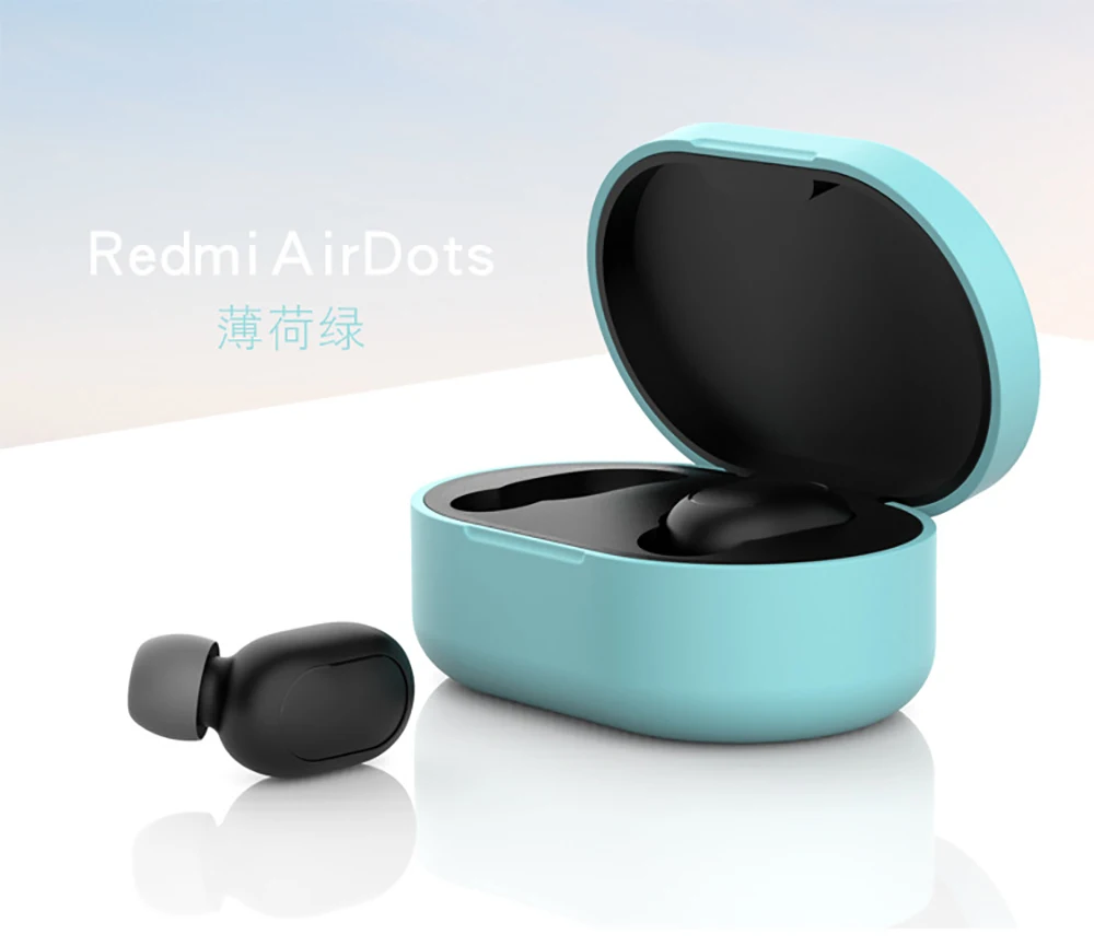 Силиконовый чехол для Xiaomi Mijia Redmi Airdots Молодежная версия Bluetooth наушники TWS защитный чехол для зарядки мягкий чехол из ТПУ