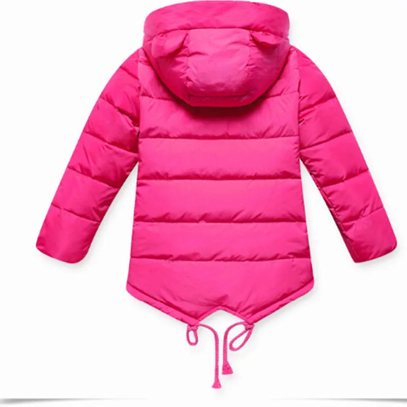 2018 Брендовое зимнее теплое пальто ярких цветов для девочек рождественское