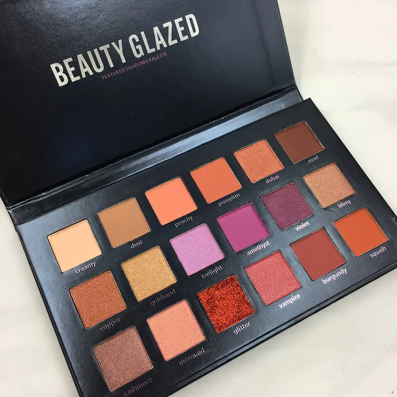 Beauty Glazed 18 цветов Легкий в использовании макияж мерцающие тени для век матовые
