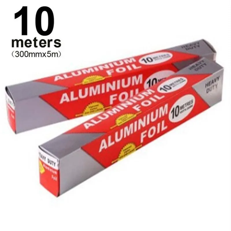 10 метров алюминиевая фольга Tinfoil Оловянная рулон бумаги для выпечки барбекю