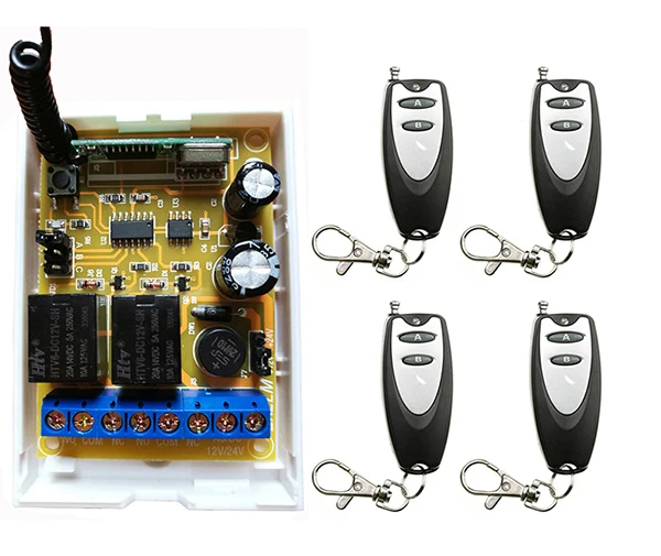 DC12V DC24V 2CH пульт дистанционного управления двери гаража RF беспроводной