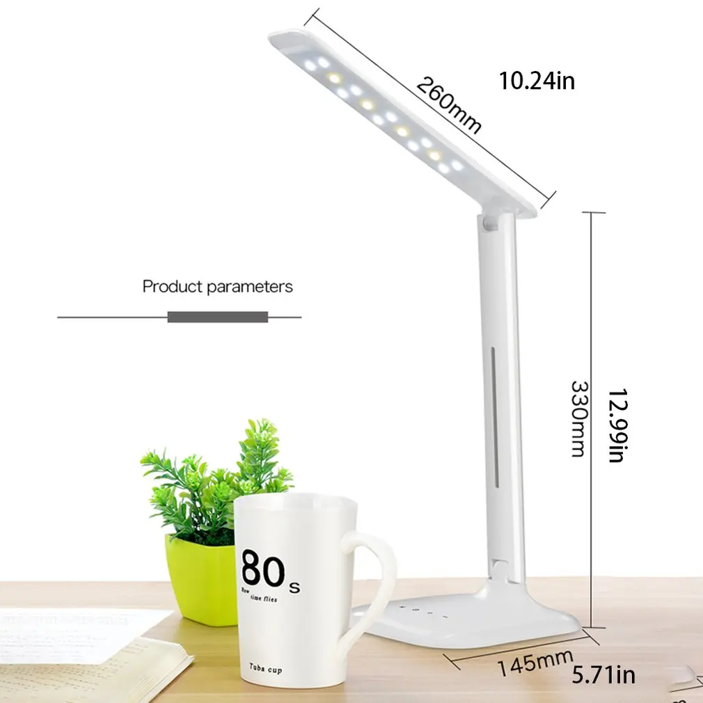 

High Brightness Five Stage Adjustable LED Lamp Color Temperature Changeable for Desk Learning Flicker Free Drop Shipping Sale