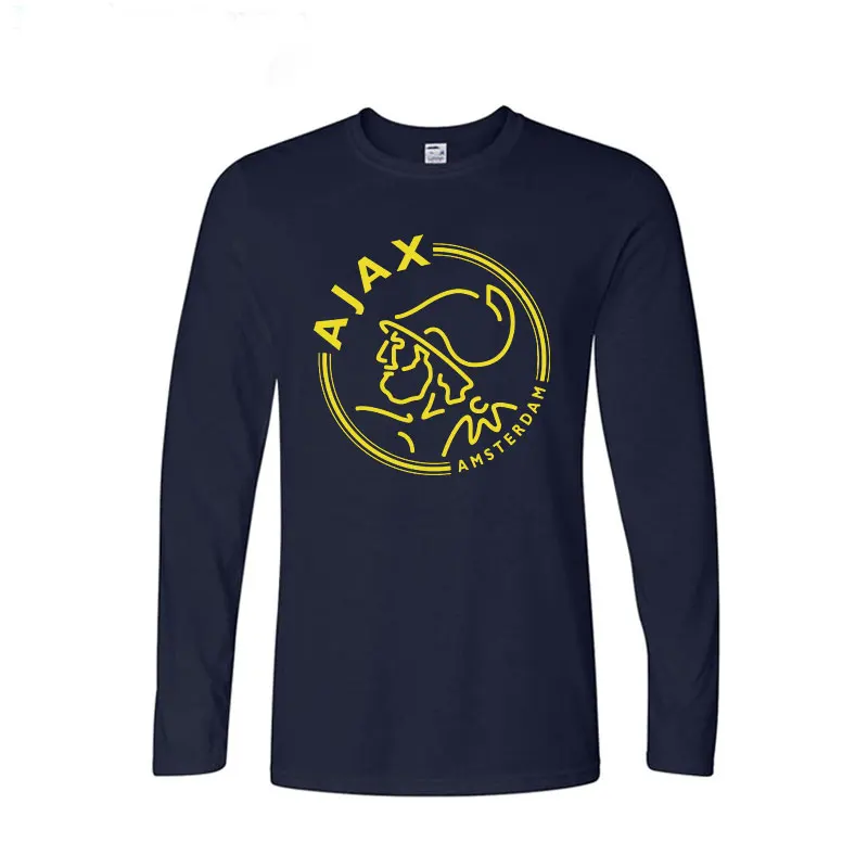Модные футболки ajax забавные мужские футболки с длинным рукавом футболки роскошные летние хлопковые футболки Плюс Размер хип-хоп топы футболки - Цвет: 5