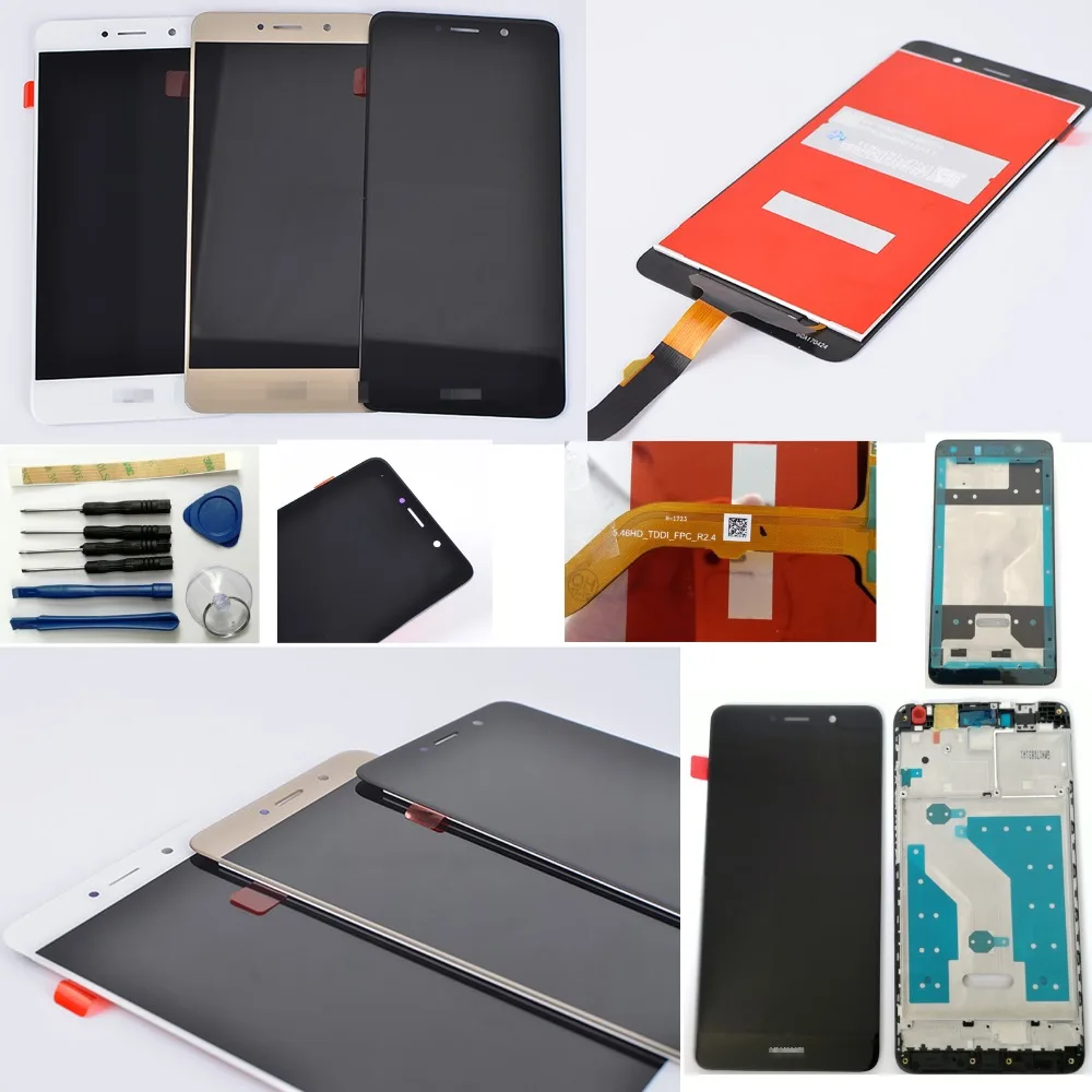 

Shyueda 100% новый IPS + рамка для Huawei Ascend XT2 / Nova Lite + TRT-LX1 LX2 LX3 AL00 L21 L01 ЖК-дисплей сенсорный экран дигитайзер