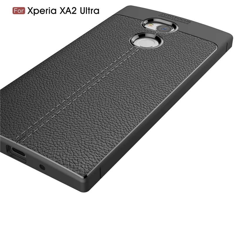 For Sony Xperia XA2 Ultra Case Luxury Slim Litchi Cover XA 2 PLUS Soft Silicone Protection Shockproof Cases | Мобильные телефоны и